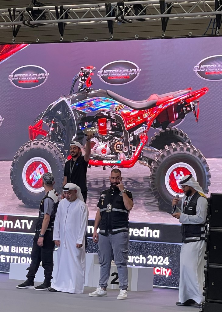 First place podium at Custom Show Dubai 2024