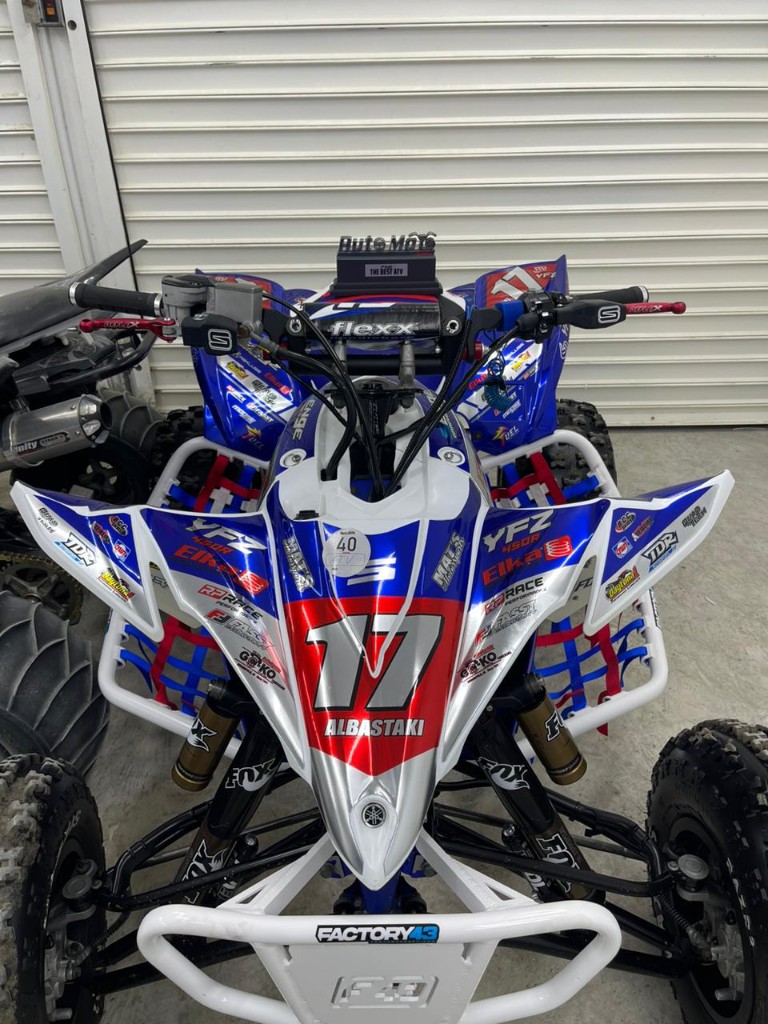 HR7 YFZ450R build with Factory 43 bumper and Auto Moto trophy