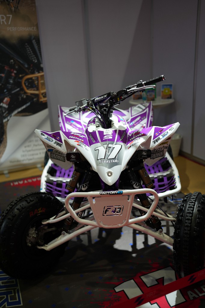 HR7 white and purple YFZ number 17 Albastaki build